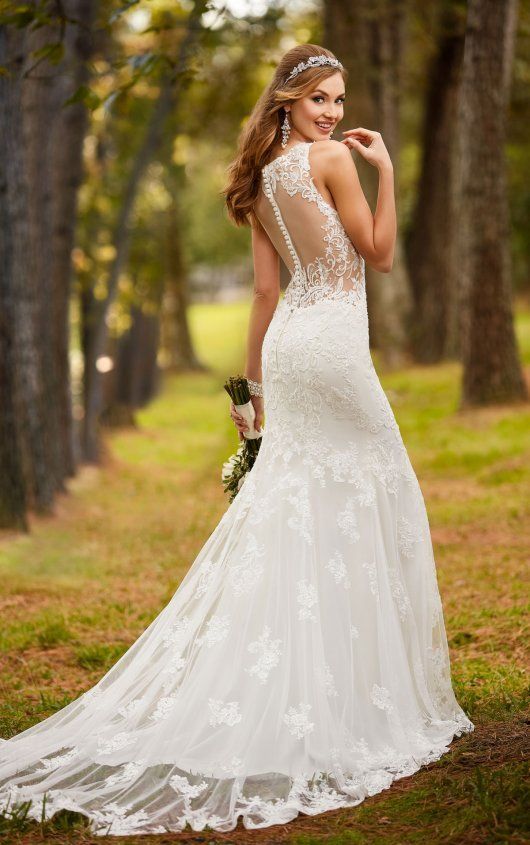 stella york backless wedding dress
