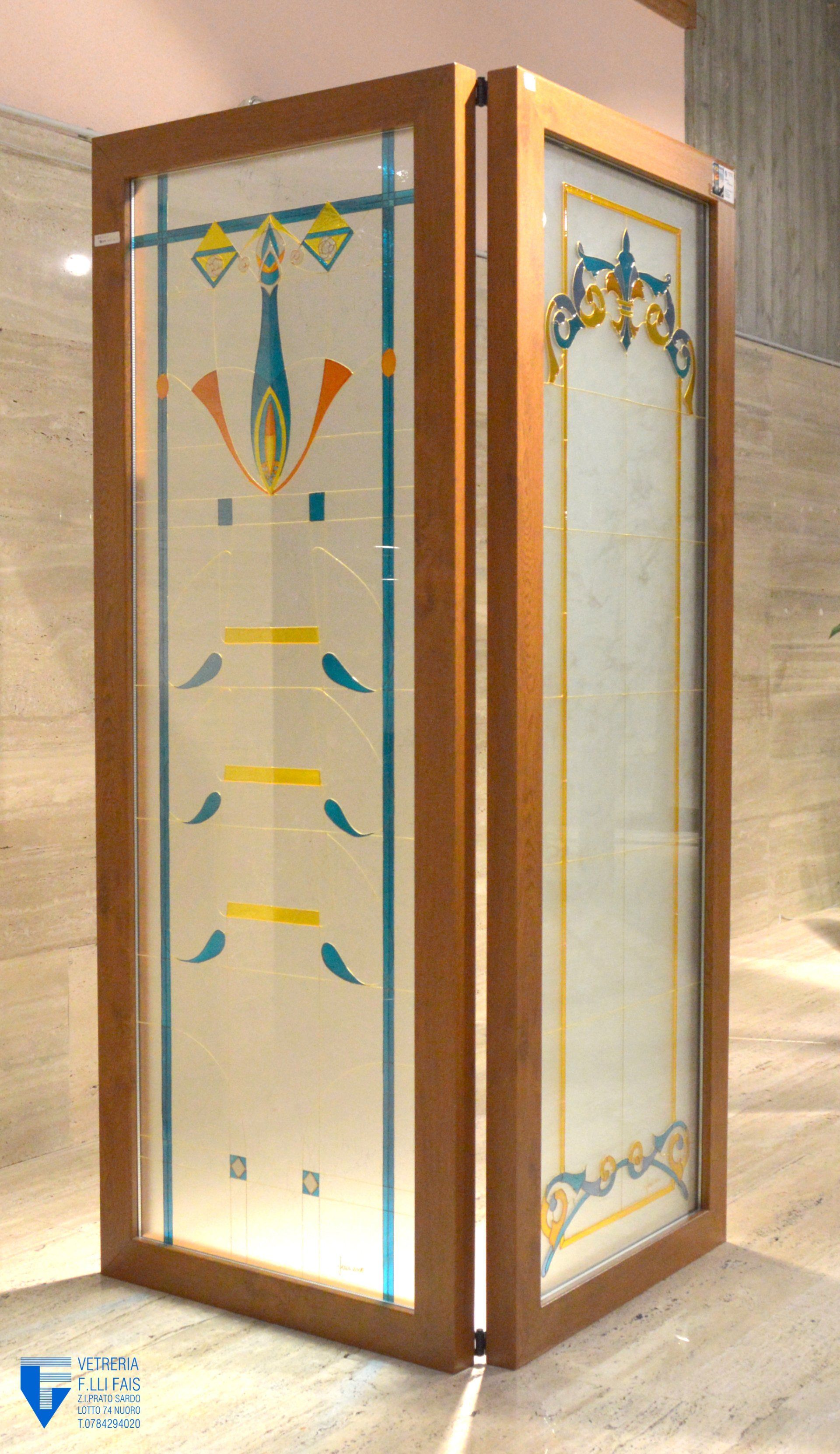 vetri decorati per porte interne
