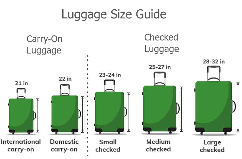 international checked baggage size