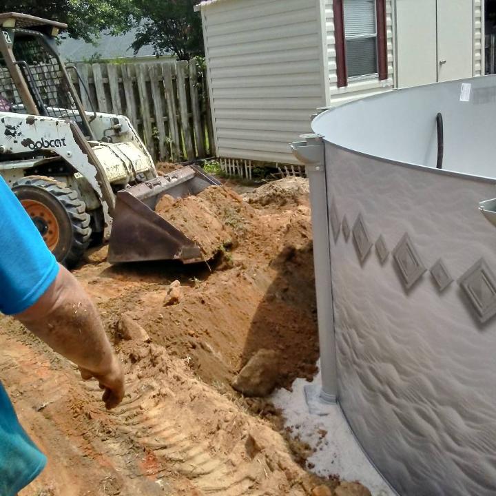 above ground pool installation