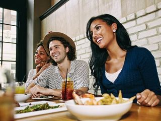 people enjoying food