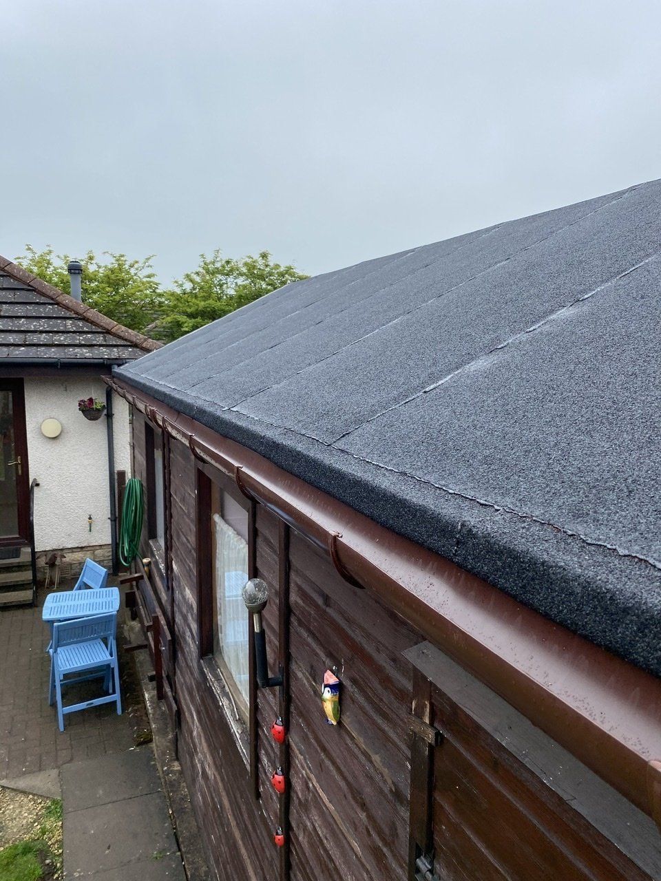 Replacement Garage Roof with Bitumen felt