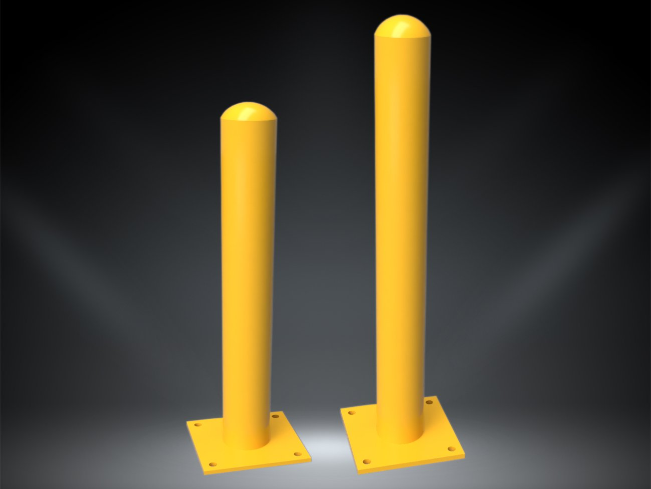 Buy Affordable Steel Bolt Down (Surface Mounted) Safety Bollards