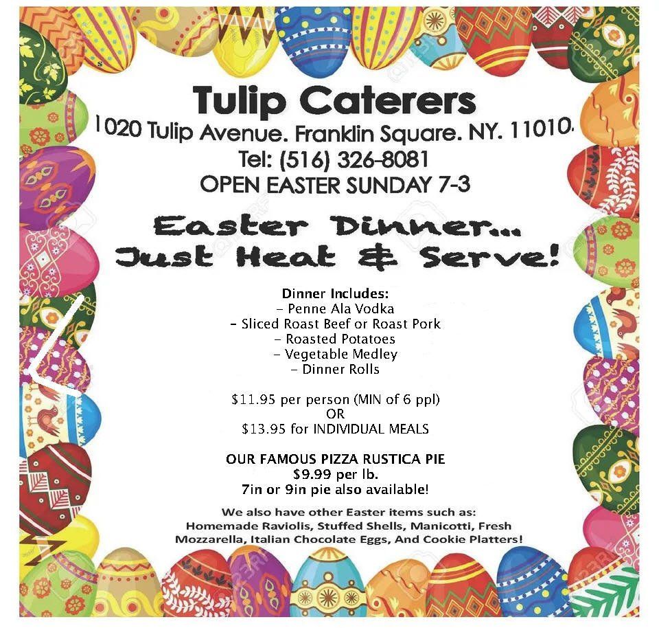 Tulip Caterers Delicatessen Franklin Square NY Easter Menu tulip-caterers-delicatessen-franklin-square-ny-easter-menu
