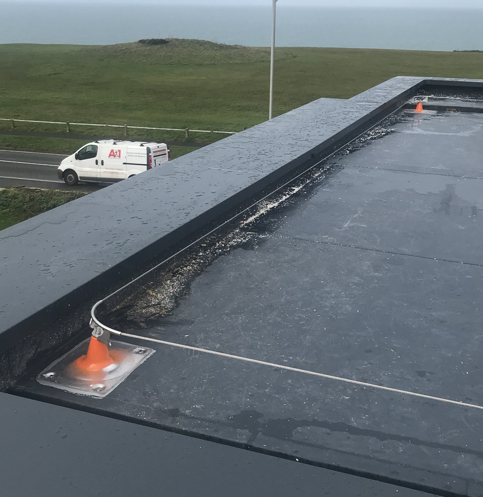 Flat Roof Safety Line Systems from A1 Height Safety