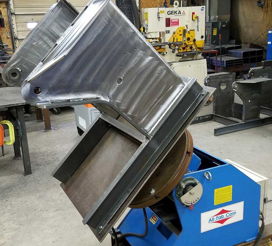 Welding Positioner Being Used to Fabricate a Welding Positioner