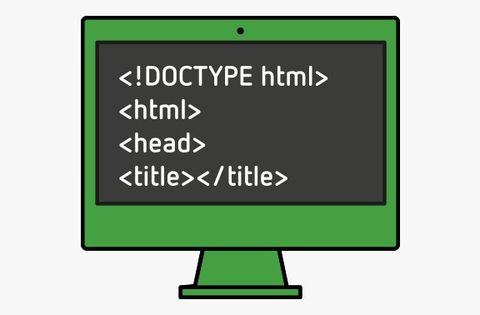 computer icon with code on screen