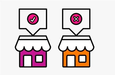 one business failing and one doing well illustration