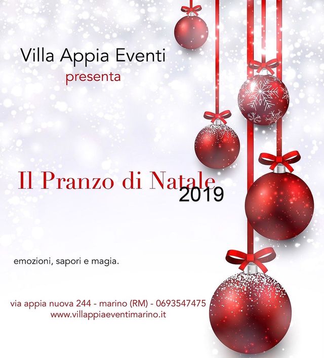 Natale 2020 Pranzo.Cenone Di Fine D Anno Marino Roma Villa Appia Eventi