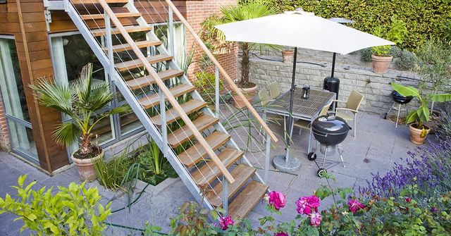 Get Indretning af stor terrasse Desktop Wallpaper