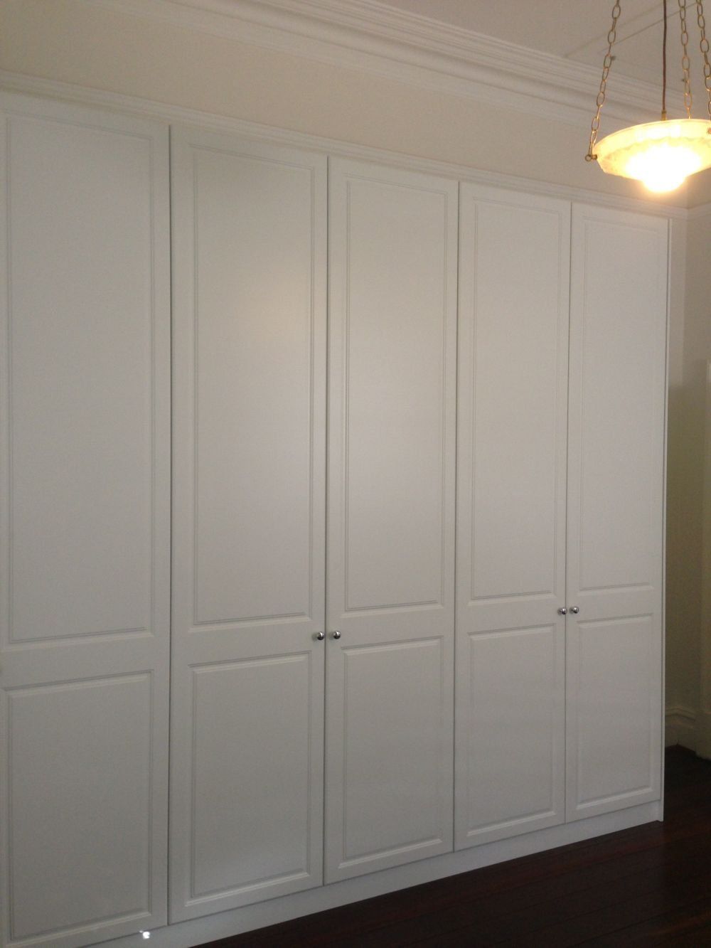 full height 5 door hinged wardrobe in vinyl wrap
