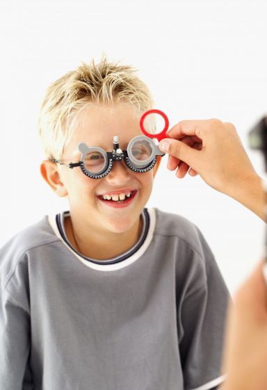 One of the opticians at work in Chatswood