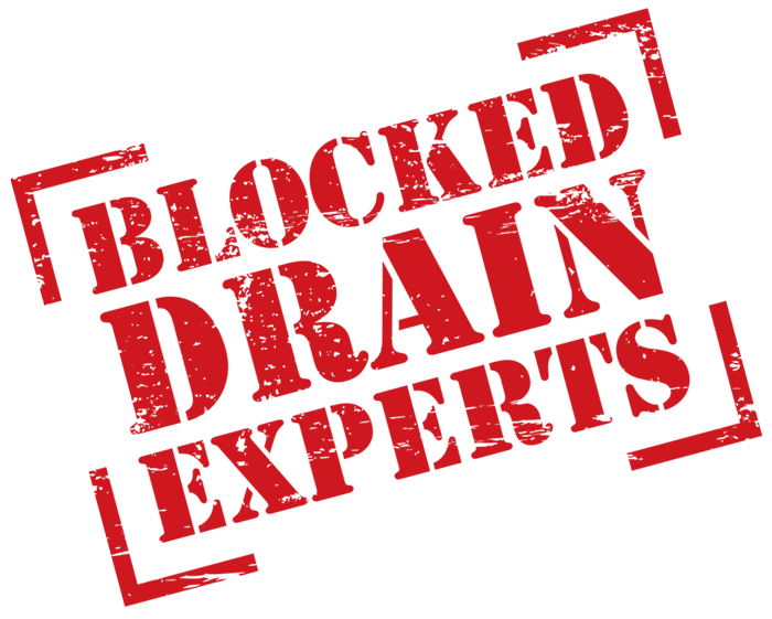 blocked drain experts red text