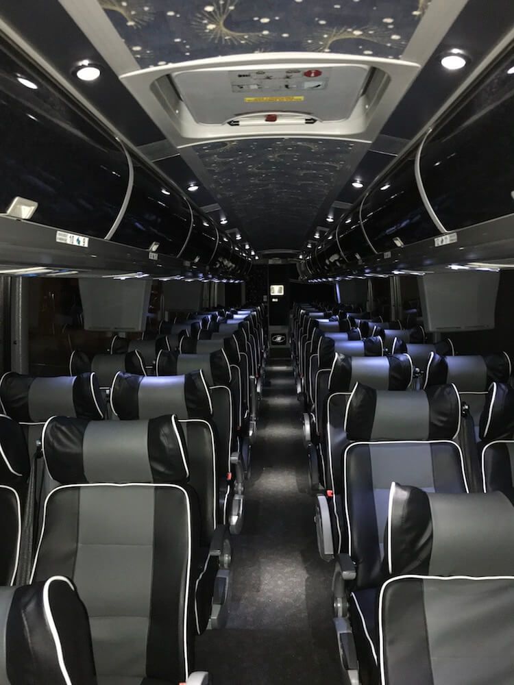 56 Passenger Motor Coach Bus Rental Service Des Moines Iowa