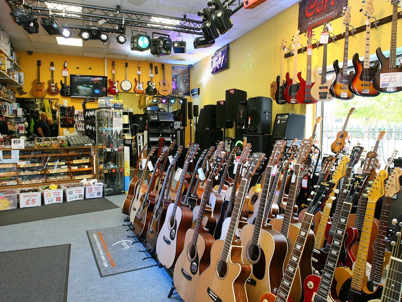 Musical instrument shop in Belfast