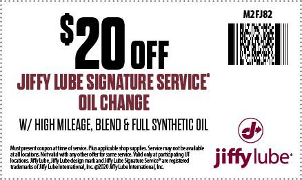 jiffy lube oil change coupons 2017