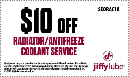 Radiator Flush 109 99 At Jiffy Lube Auto Repair Coupons Chilliwack Bc Couponsbc Ca