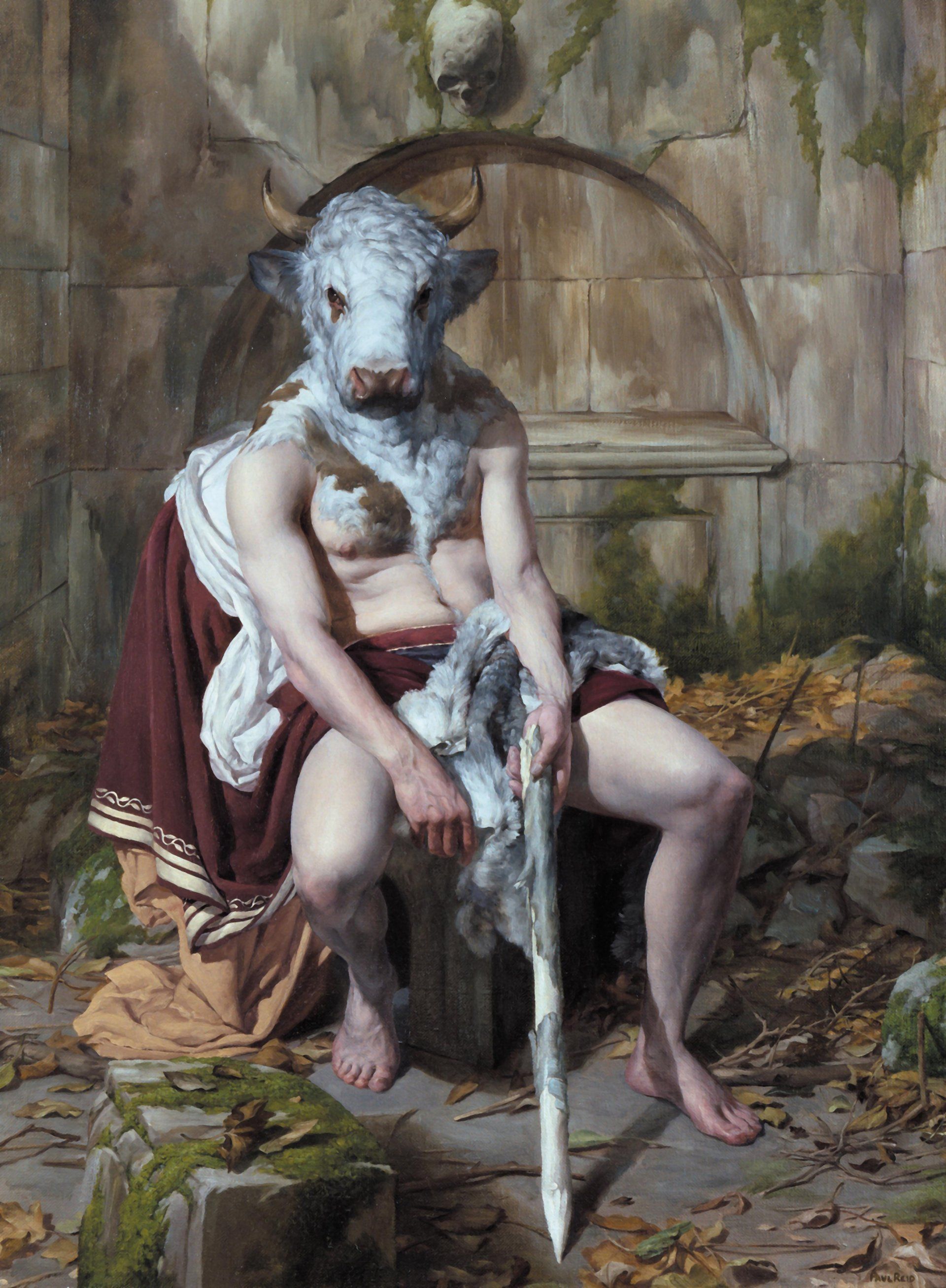 Minotaur,+2005,+oil+on+canvas,+100+x+75c