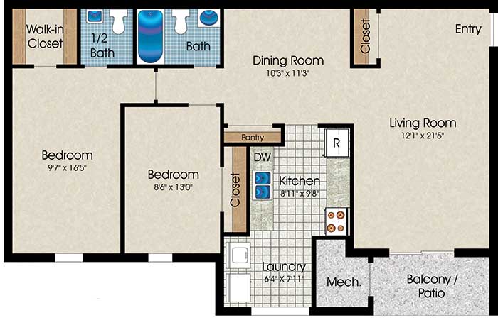 Heather Lake Apartments Floor Plans