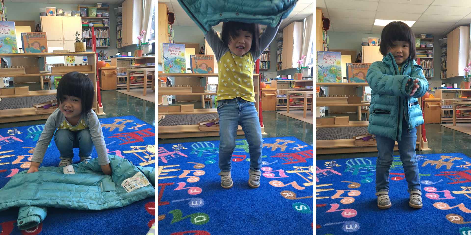 Putting on a Coat Independently