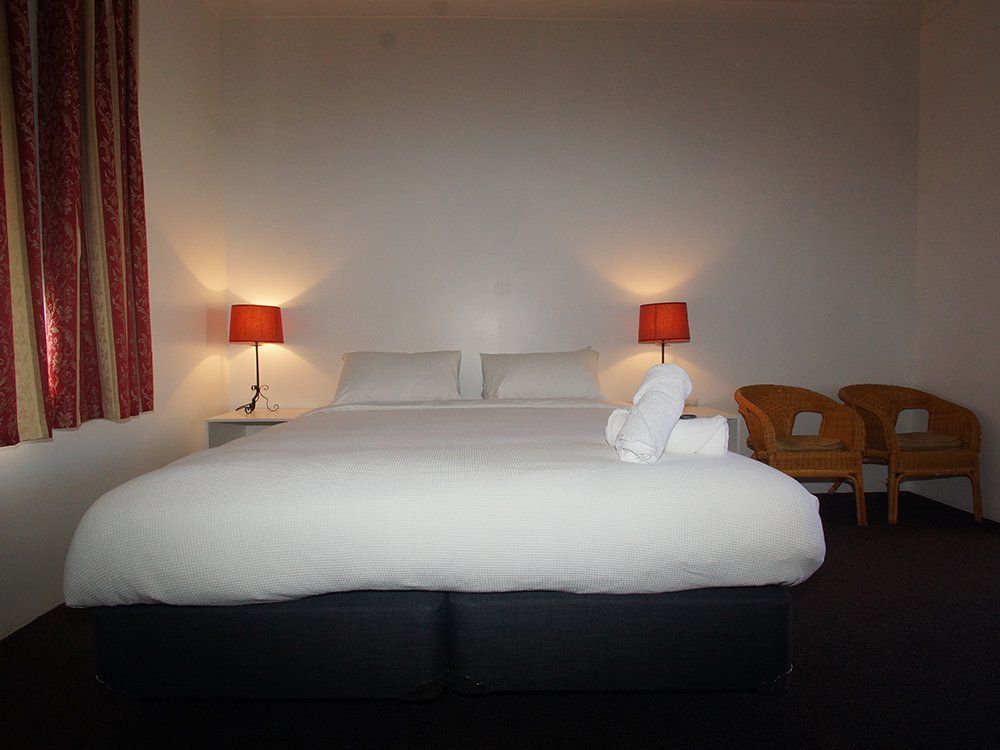 white bed