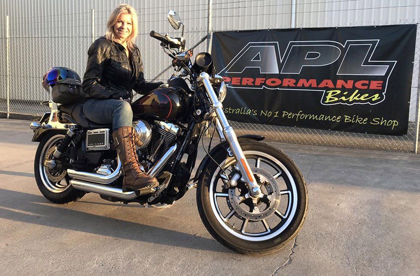 Motorbike with Beautiful Girl