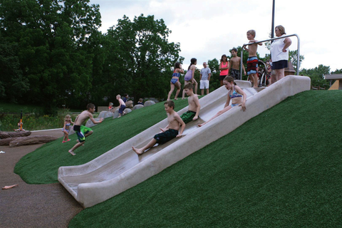 slip and slide on concrete