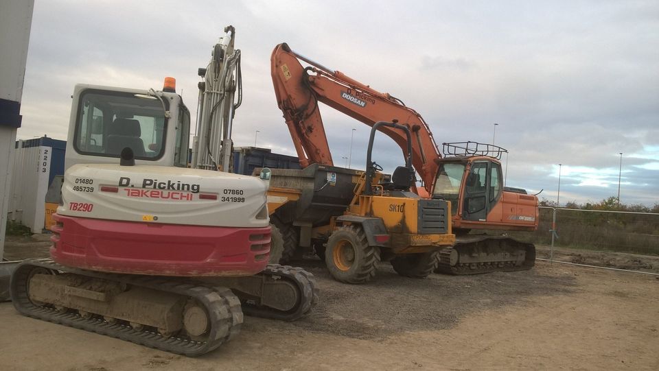 Digger hire at D Picking