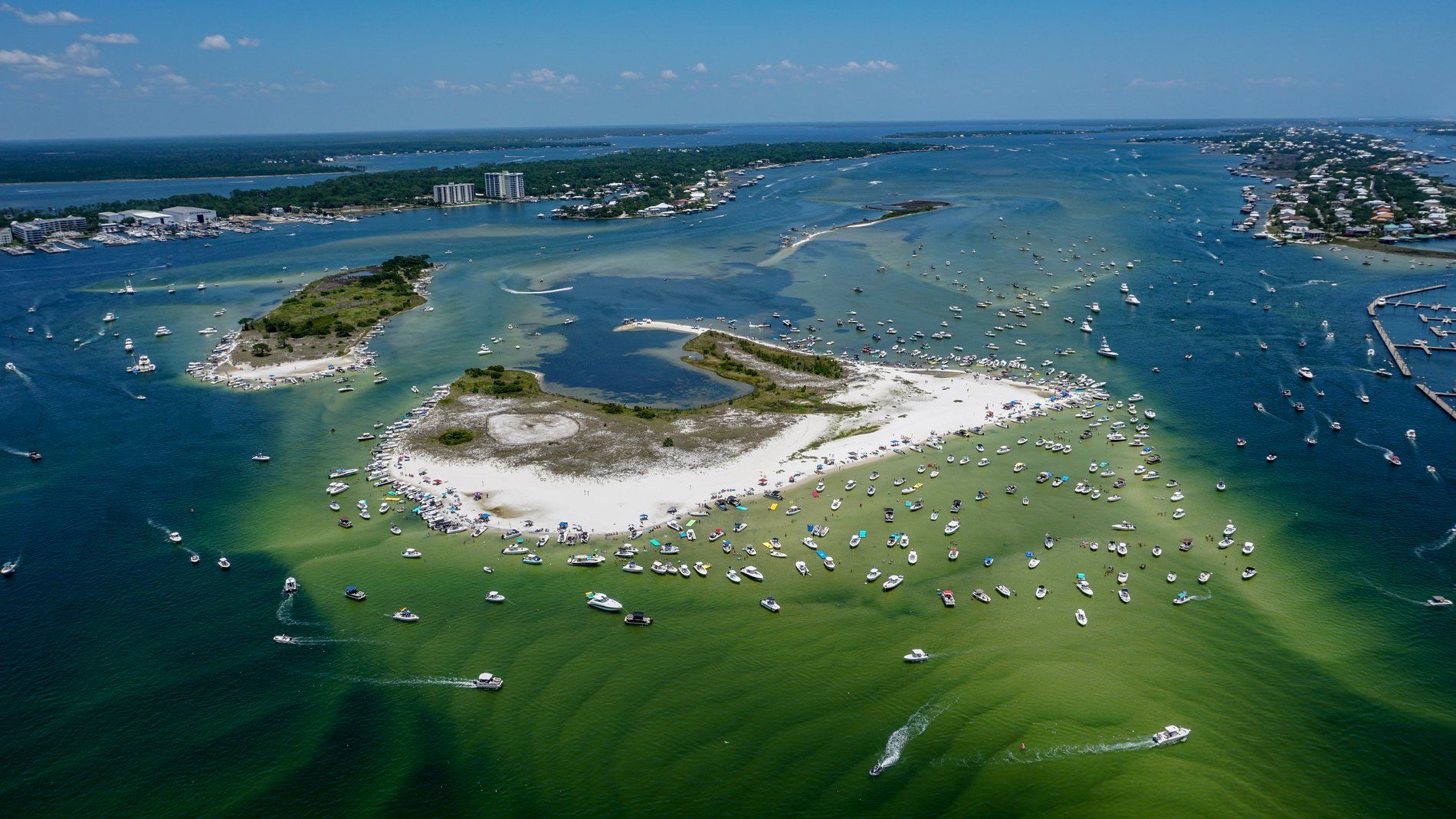 Aerial Photos Memorial Day Weekend over the Orange Beach, Gulf Shores