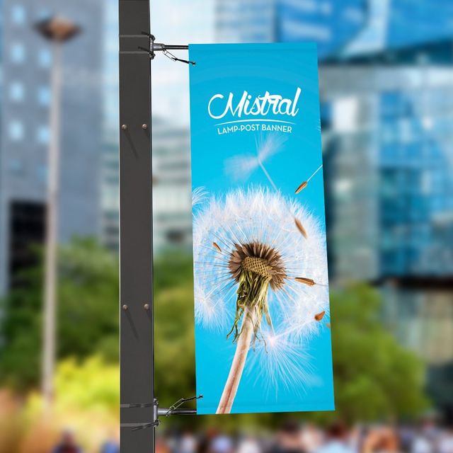 Mistral Lamp Post Banner