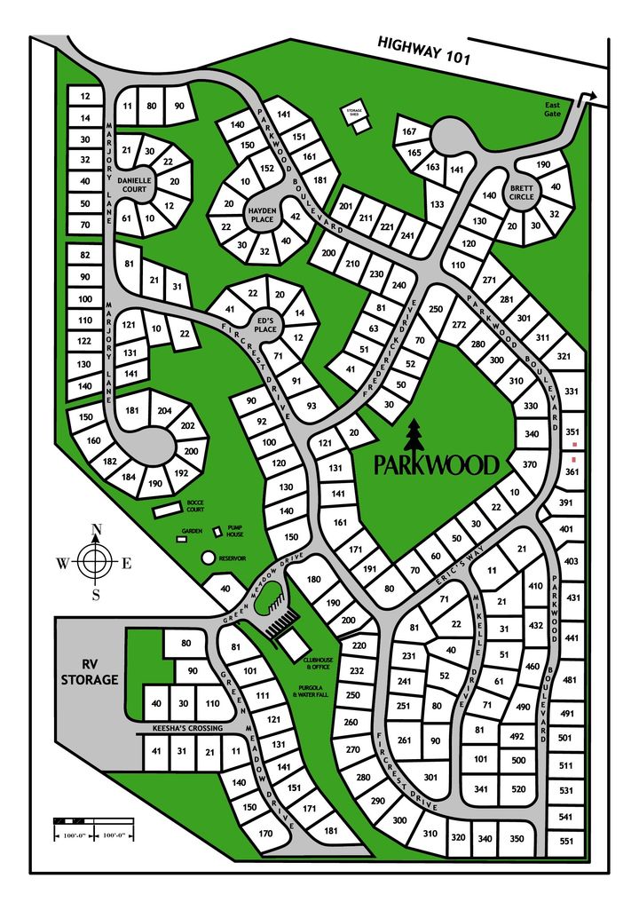 Map Of Parkwood Community   4 720w 