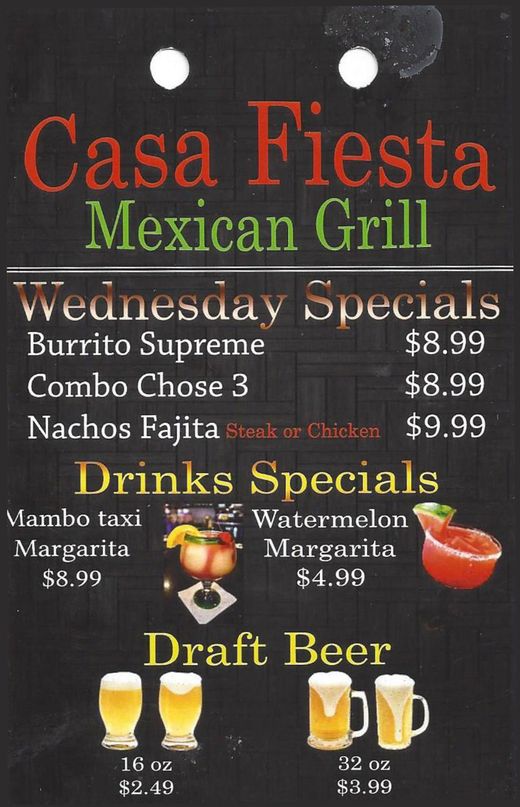Mexican Restaurant Specials Trussville, AL Casa Fiesta