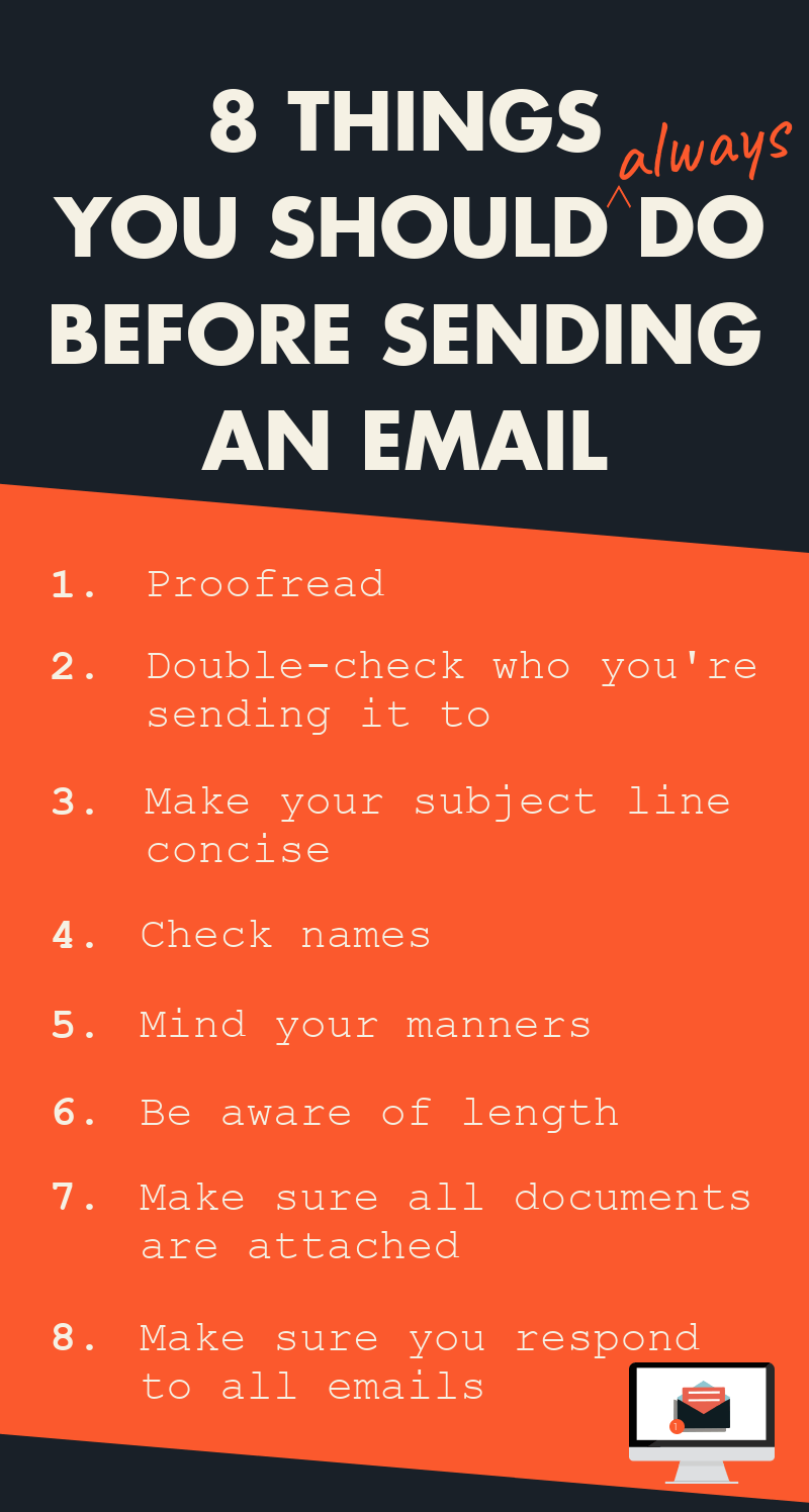 Email Etiquette 8 Things You Should ALWAYS Do Before Hitting ‘Send’