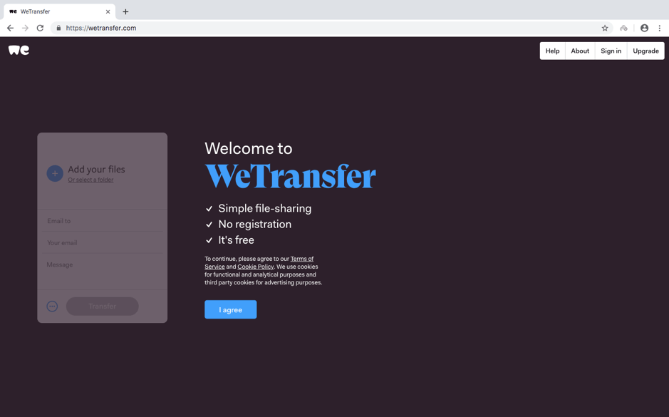 How To Send A File Using We Transfer