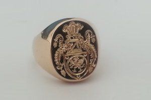 goldcrest signet rings