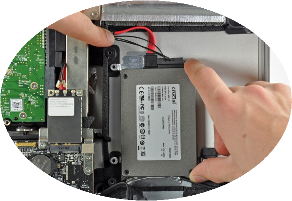 Замена hdd на ssd imac 2011