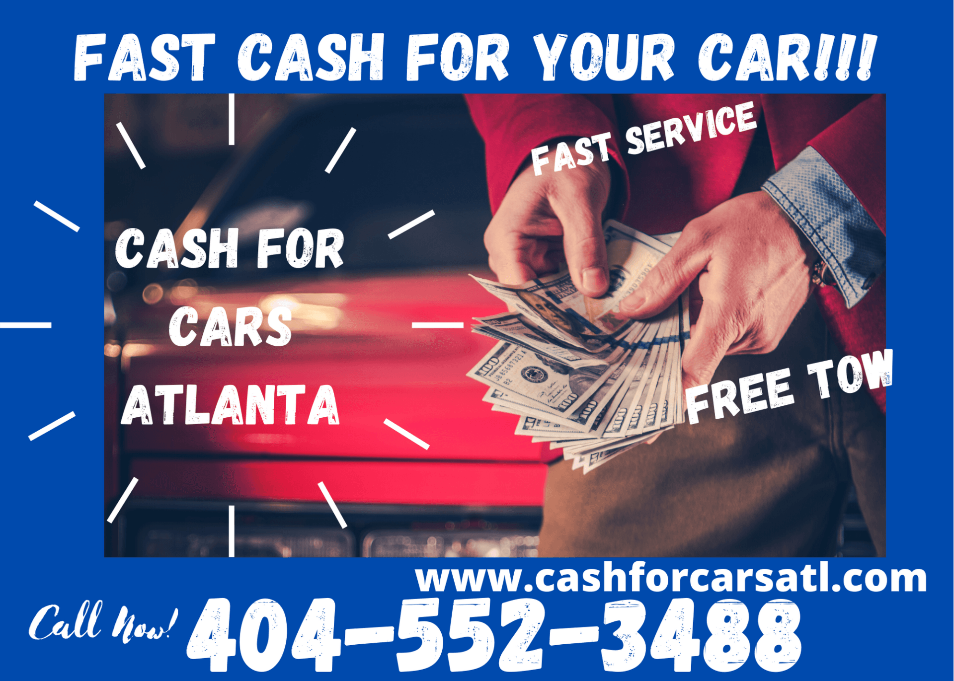 We buy junk cars for CASH