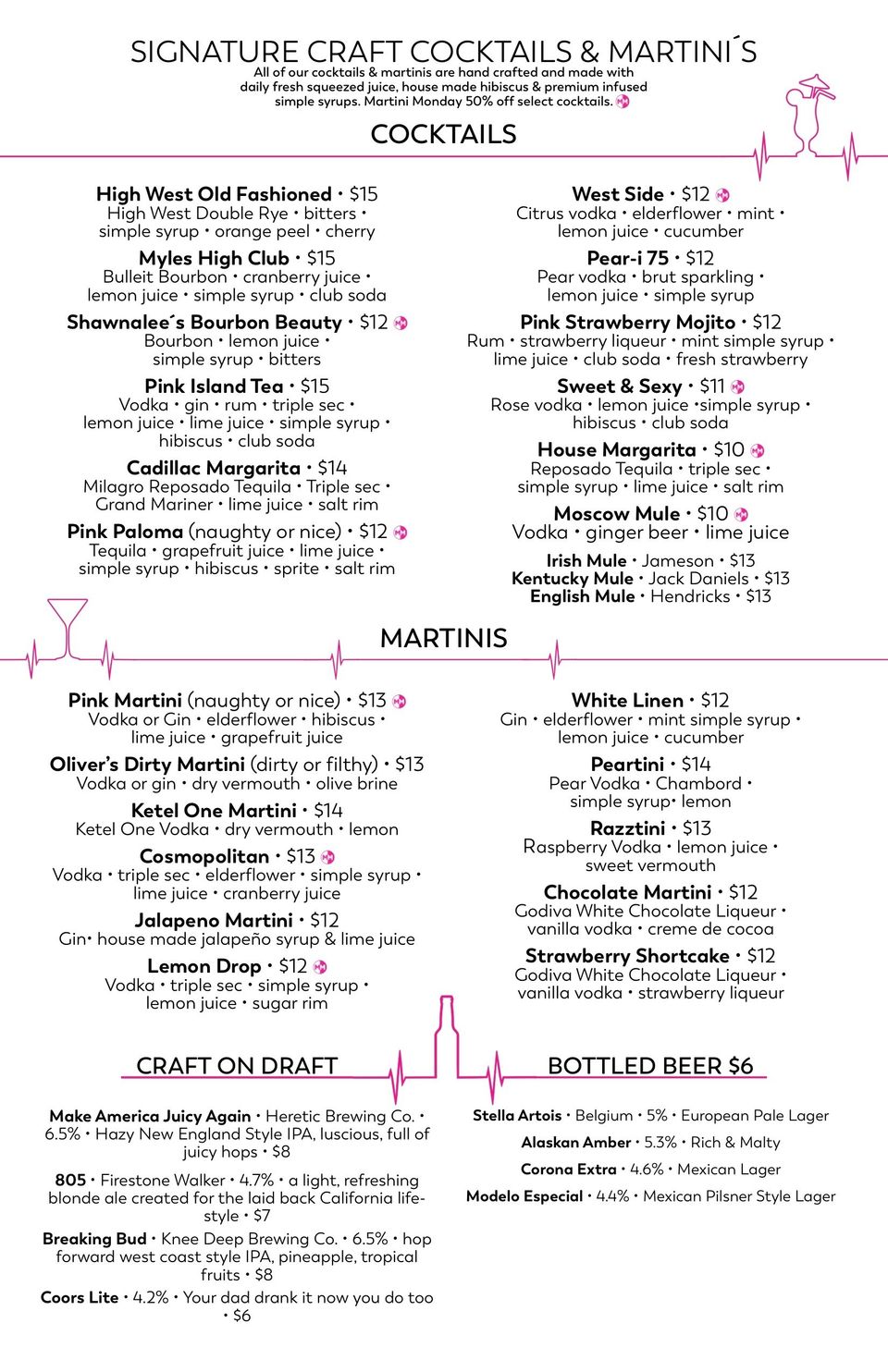 Restaurant Menu, Dinner, Cocktails, Happy Hour, Bar Open Late Rocklin