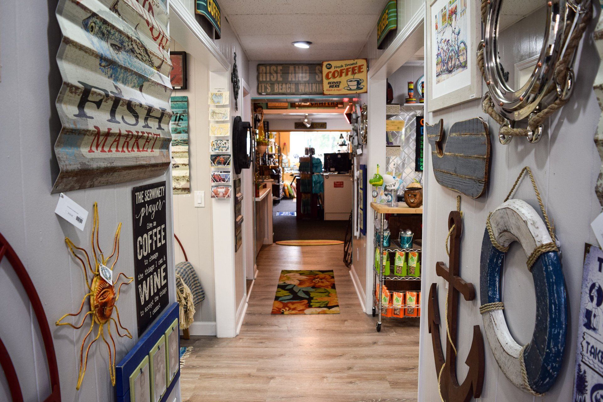 Beach, Coastal, Nautical, Lake, & Home Decor On The Bay Customs Boutique & Cafe