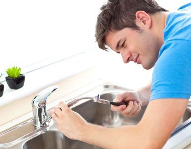 A man plumbing in Geelong