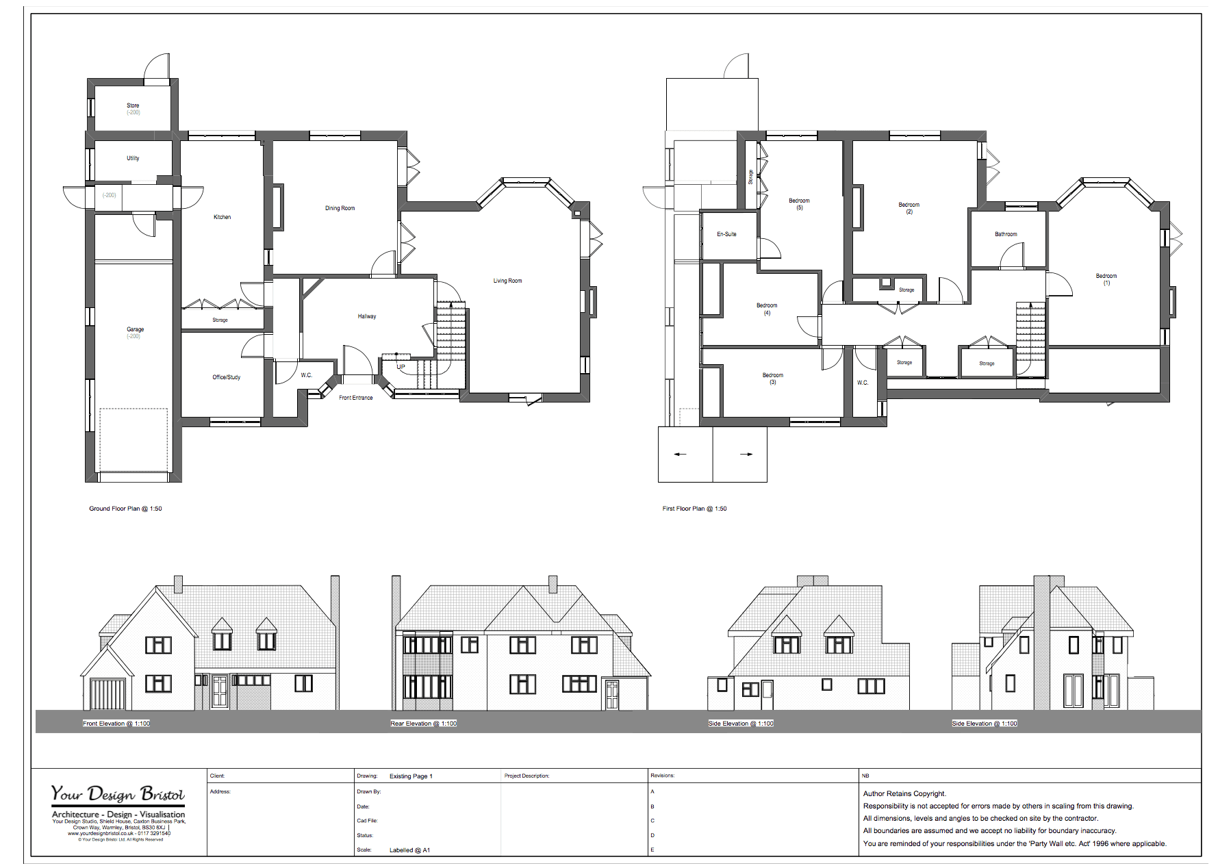 Two Storey Extension Design, Drawings and Visualisation