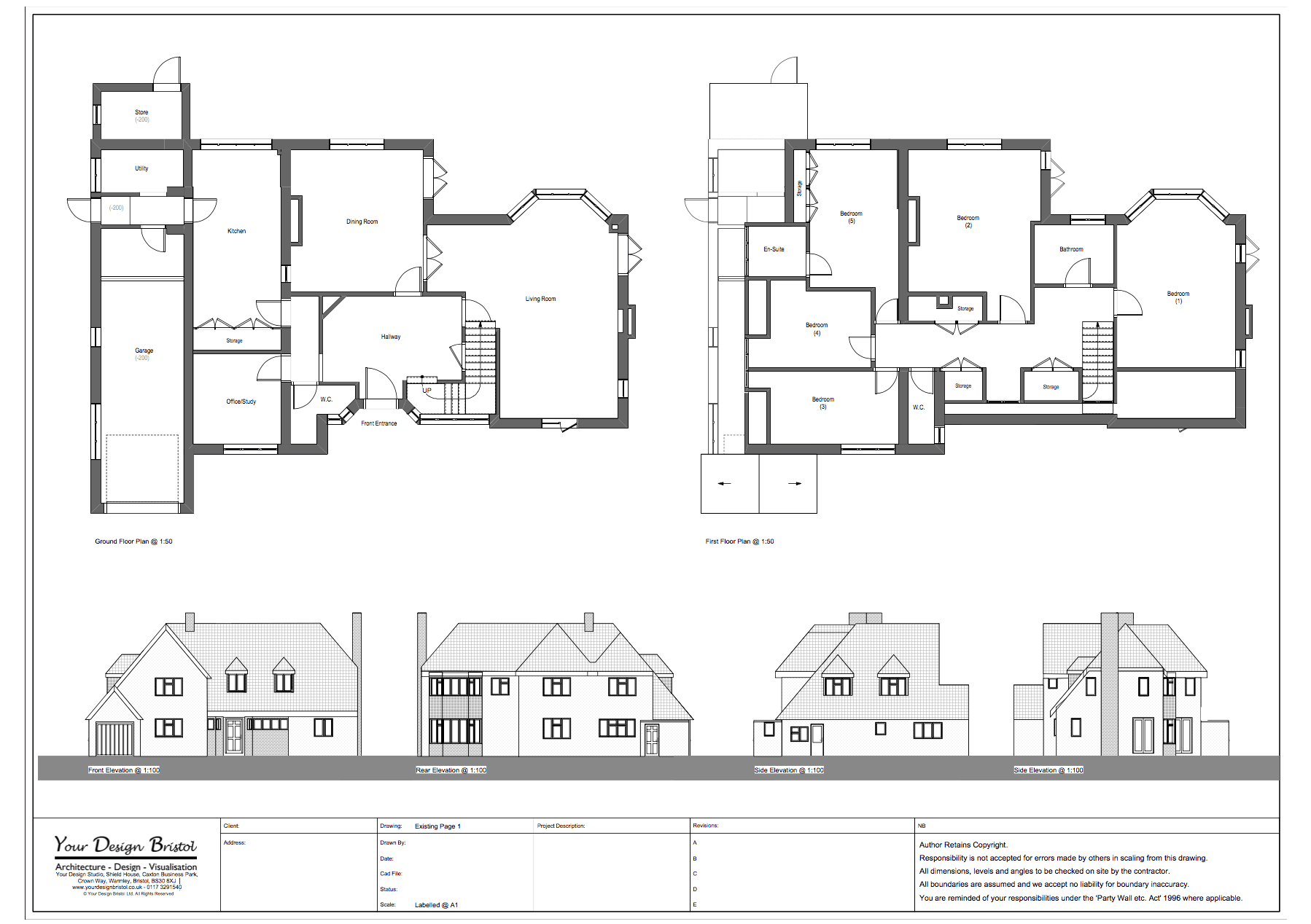 Two Storey Extension Design Drawings And Visualisation