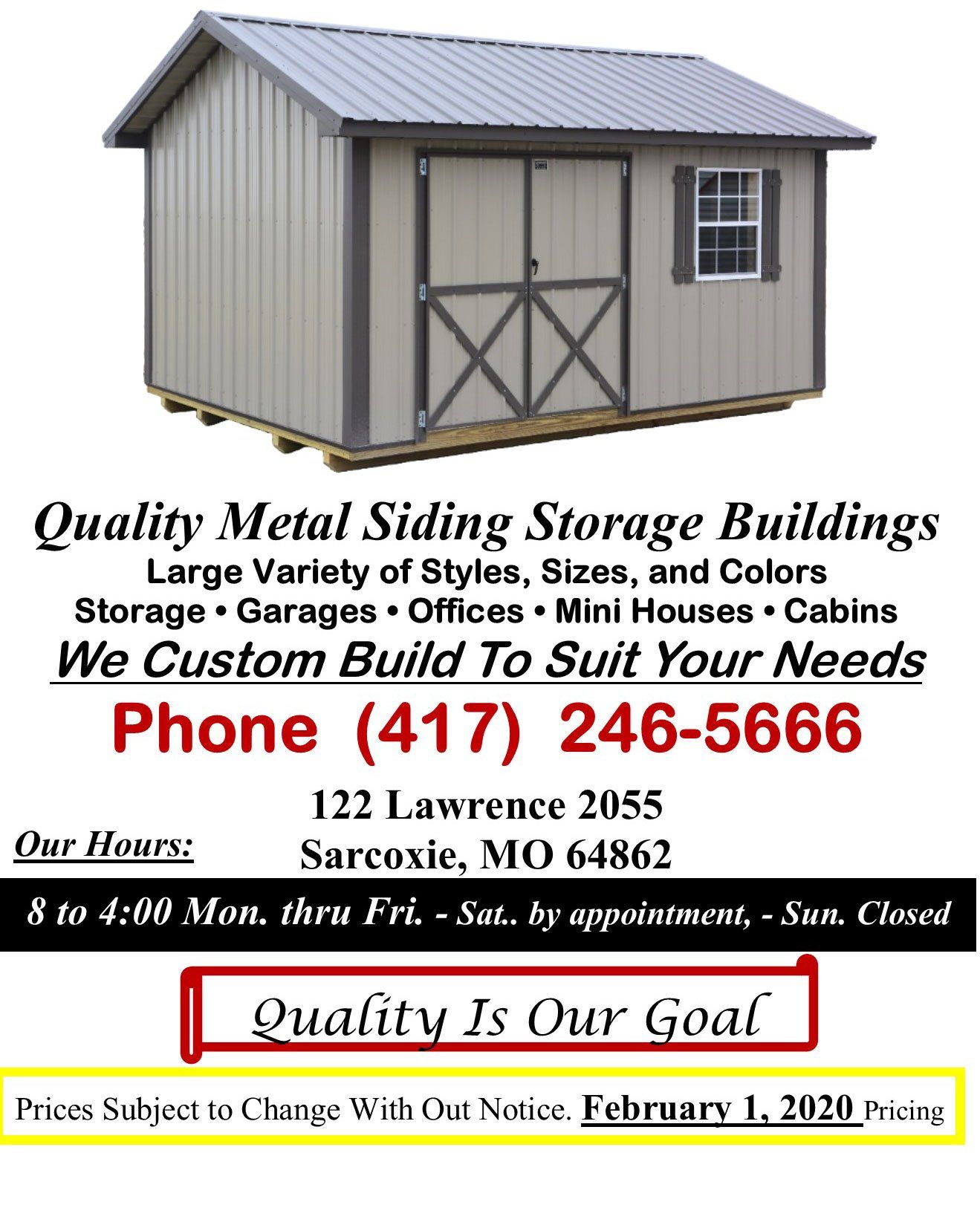 Portable Building Supplier Sarcoxie MO TrimLine Barns