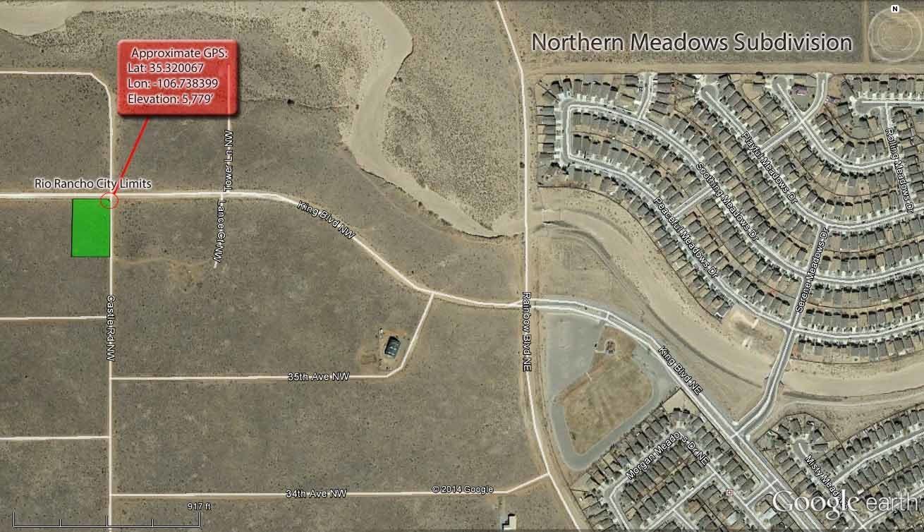 New Mexico Land For Sale Undeveloped Property Rio Rancho Estates   Rio Rancho U22 B35 L19 20 Aerial GPS 1920w 