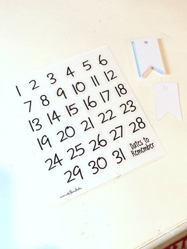sticker numbers and tags