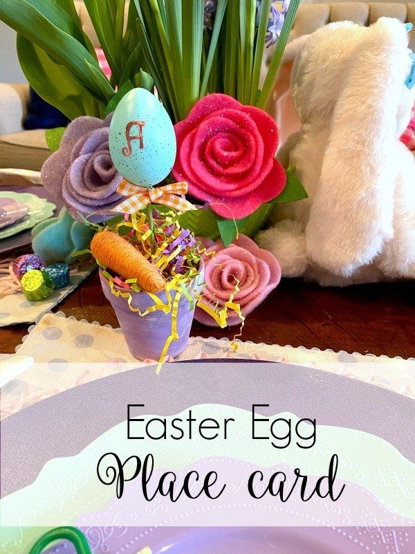 Easter egg place card