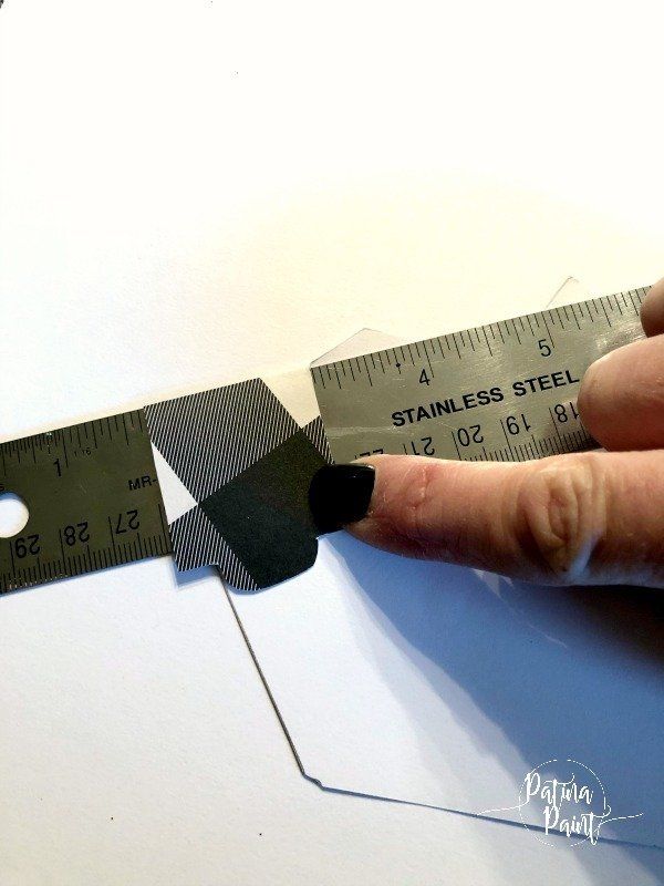 creasing card stock boxes using a ruler