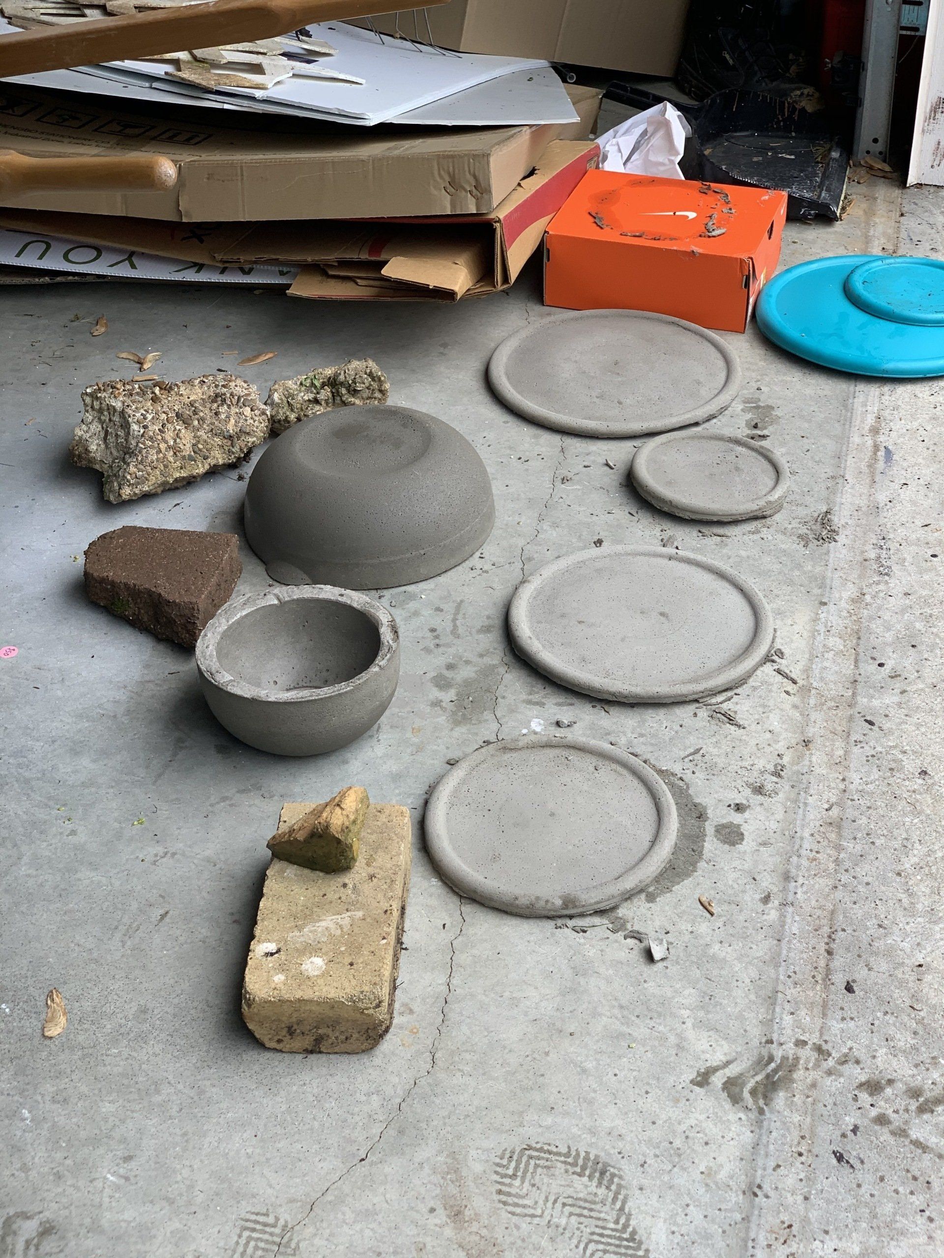 DIY Concrete Bowls and Trays