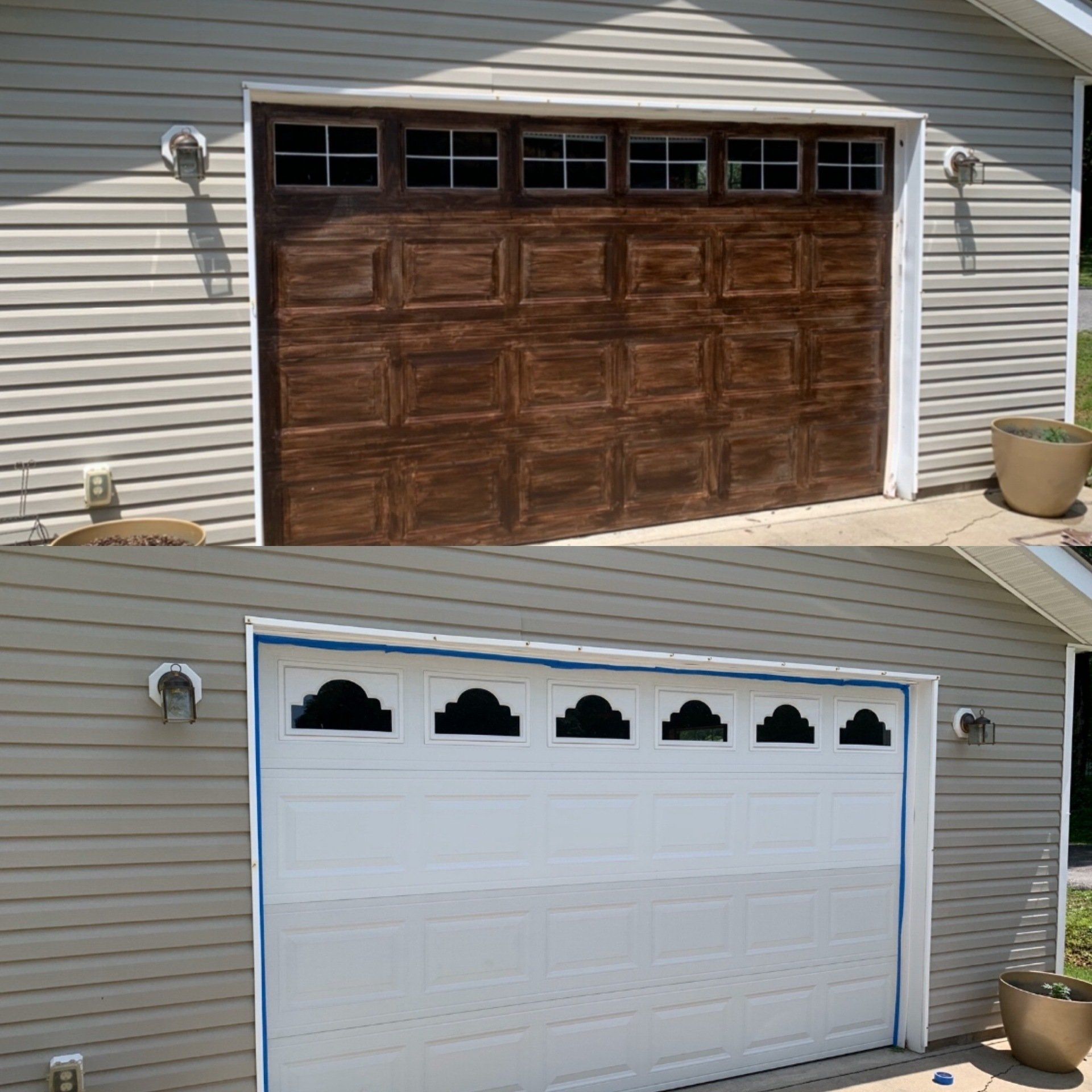 Another Garage Door Update with Minwax Gel Stain