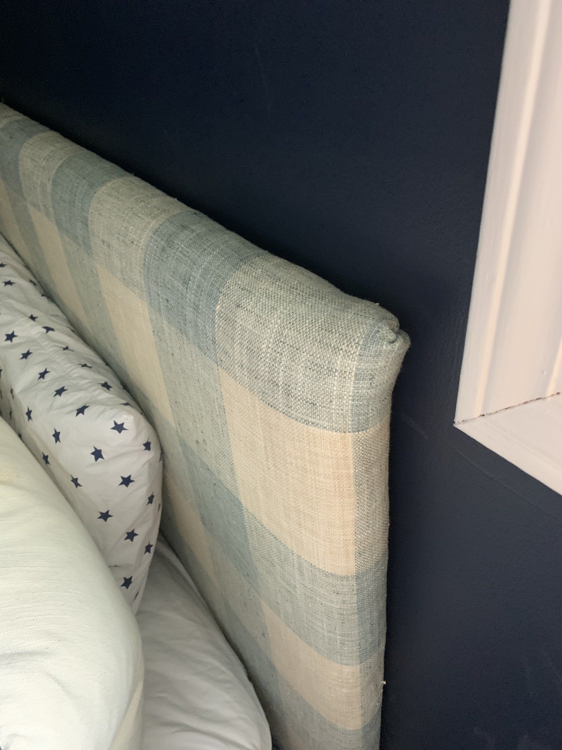DIY Upholstered Fabric Headboard